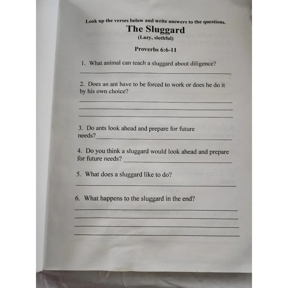 N/A proverbs people